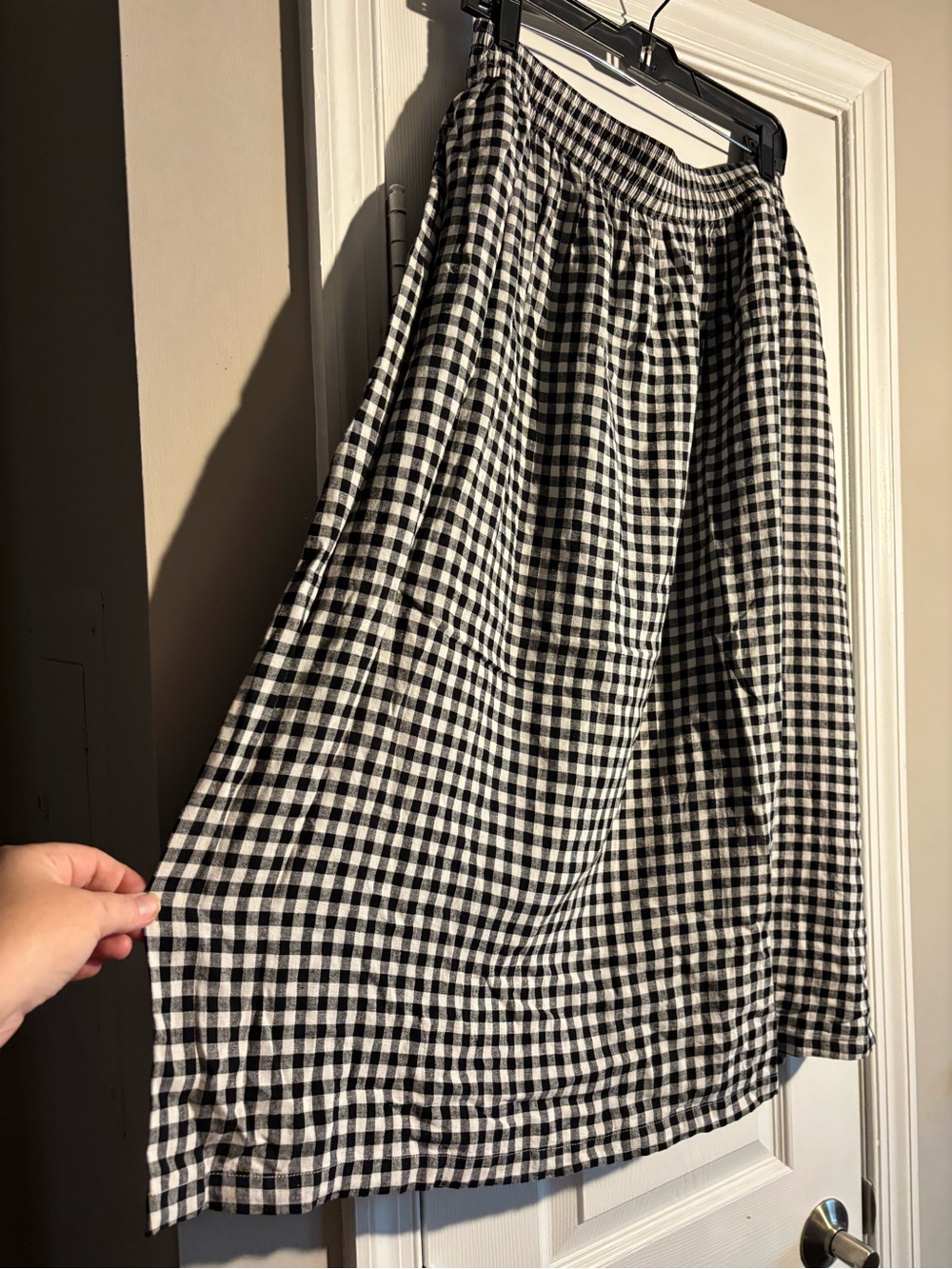 NWT Caslon Gingham A-Line Midi Skirt size L - Picture 4 of 5